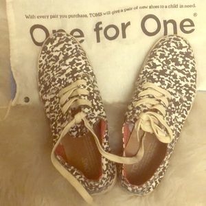 Toms shoes, used about 5 times good shape